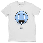 Jordan 6 UNC Sneaker Match Tees Rich Emoji Sneaker Tees Jordan 6 UNC Sneaker Release Tees Unisex Shirts