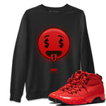 Jordan 9 Chile Red Sneaker Match Tees Rich Emoji Sneaker Tees Jordan 9 Chile Red Sneaker Release Tees Unisex Shirts