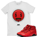 Jordan 9 Chile Red Sneaker Match Tees Rich Emoji Sneaker Tees Jordan 9 Chile Red Sneaker Release Tees Unisex Shirts