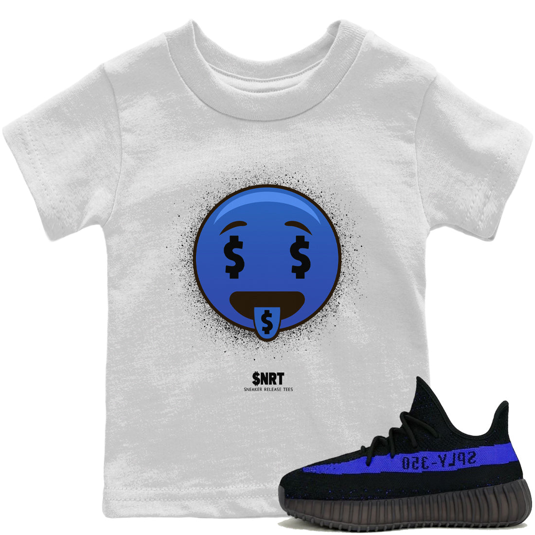 Yeezy 350 Dazzling Blue Sneaker Match Tees Rich Emoji Sneaker Tees Yeezy 350 Dazzling Blue Sneaker Release Tees Kids Shirts