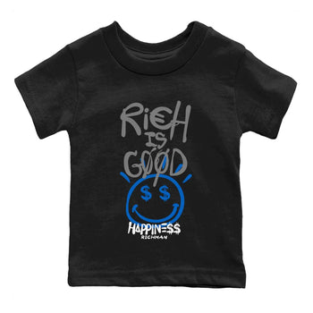 Jordan 1 True Blue Sneaker Match Tees Rich Is Good Sneaker Tees Jordan 1 True Blue Sneaker Release Tees Kids Shirts