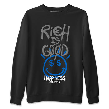 Jordan 1 True Blue Sneaker Match Tees Rich Is Good Sneaker Tees Jordan 1 True Blue Sneaker Release Tees Unisex Shirts