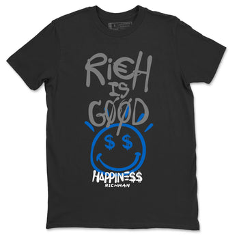 Jordan 1 True Blue Sneaker Match Tees Rich Is Good Sneaker Tees Jordan 1 True Blue Sneaker Release Tees Unisex Shirts