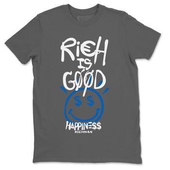 Jordan 1 True Blue Sneaker Match Tees Rich Is Good Sneaker Tees Jordan 1 True Blue Sneaker Release Tees Unisex Shirts