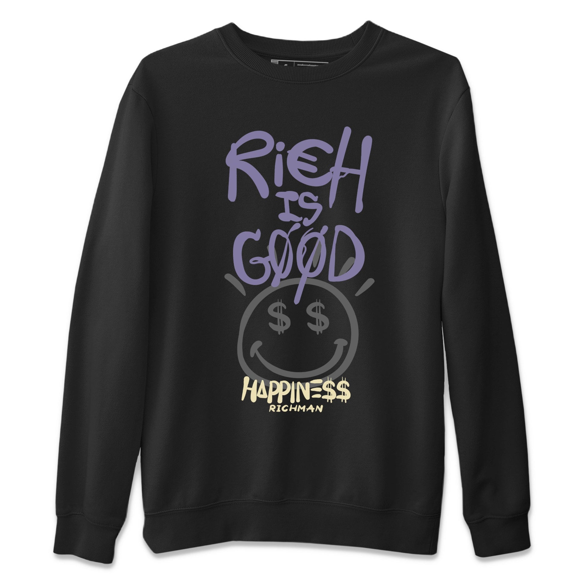 Air Jordan 5 Indigo Haze Sneaker Match Tees Rich Is Good 5s Indigo Haze Tee Sneaker Release Tees Unisex Shirts Black 2
