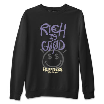 Air Jordan 5 Indigo Haze Sneaker Match Tees Rich Is Good 5s Indigo Haze Tee Sneaker Release Tees Unisex Shirts Black 2