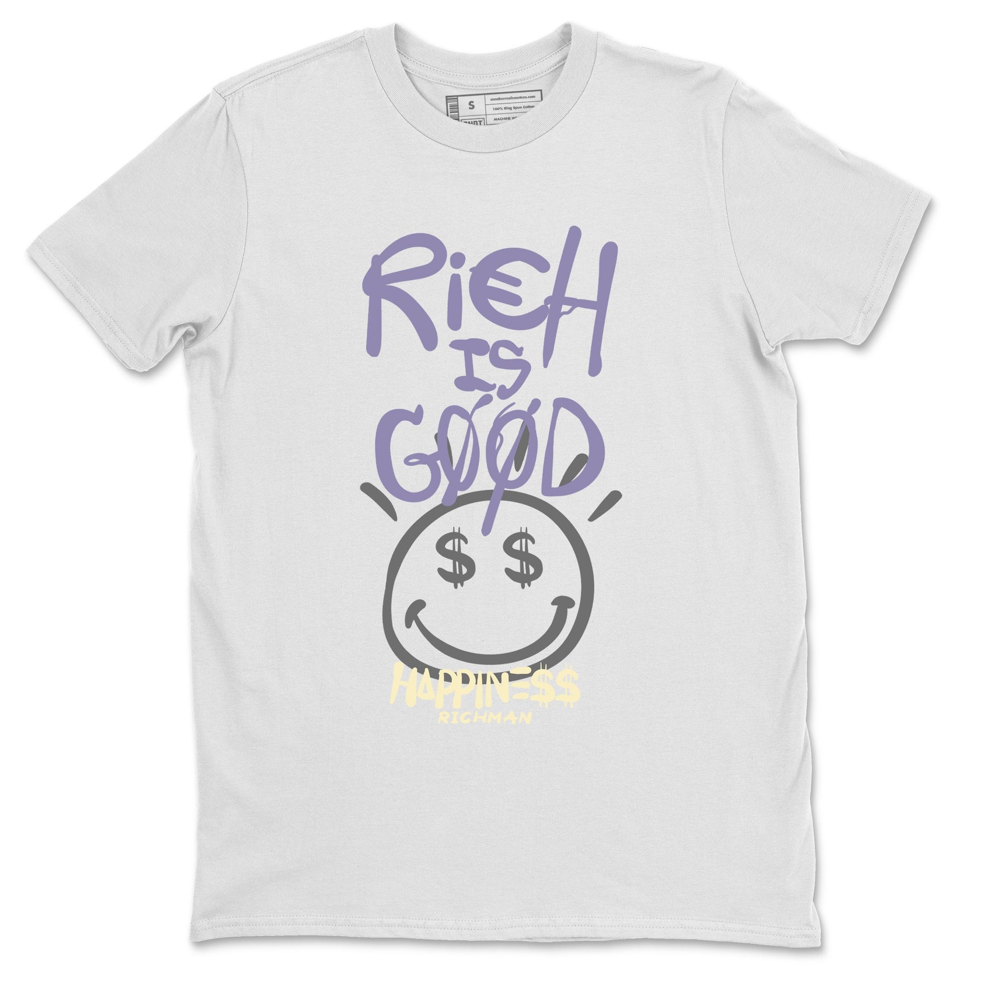 Air Jordan 5 Indigo Haze Sneaker Match Tees Rich Is Good 5s Indigo Haze Tee Sneaker Release Tees Unisex Shirts White 2