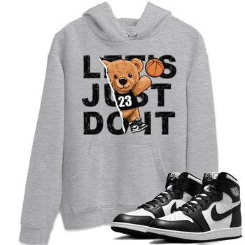 Air Jordan 1 Black White Sneaker Match Tees Rip Out Bear Sneaker Tees Air Jordan 1 Black White Sneaker Release Tees Unisex Shirts