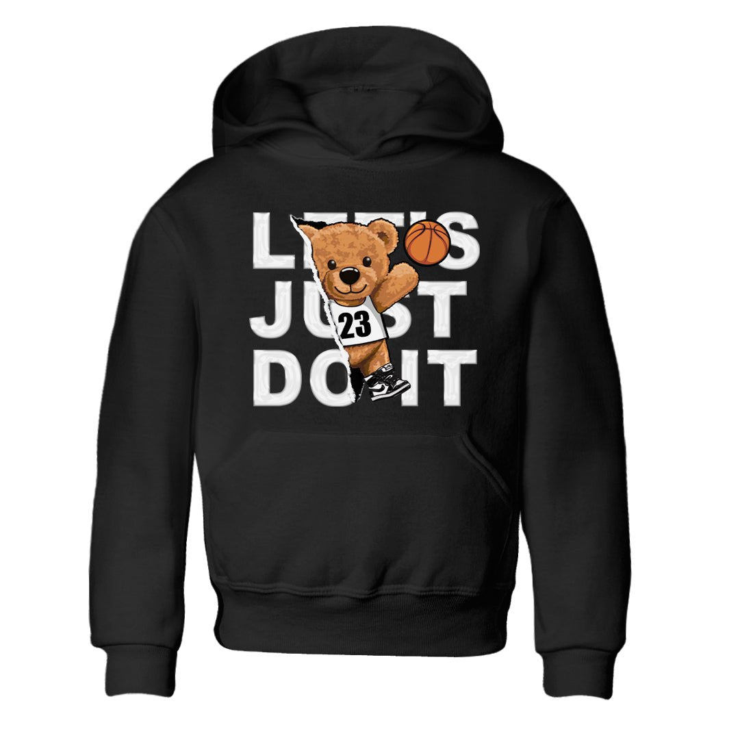 Air Jordan 1 Black White Sneaker Match Tees Rip Out Bear Sneaker Tees Air Jordan 1 Black White Sneaker Release Tees Kids Shirts