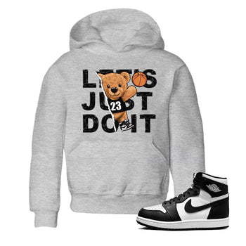 Air Jordan 1 Black White Sneaker Match Tees Rip Out Bear Sneaker Tees Air Jordan 1 Black White Sneaker Release Tees Kids Shirts