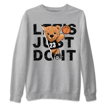 Air Jordan 1 Black White Sneaker Match Tees Rip Out Bear Sneaker Tees Air Jordan 1 Black White Sneaker Release Tees Unisex Shirts