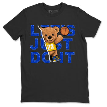 Jordan 1 Game Royal and Varsity Maize Sneaker Match Tees Rip Out Bear Sneaker Tees Jordan 1 Game Royal and Varsity Maize Sneaker Release Tees Unisex Shirts