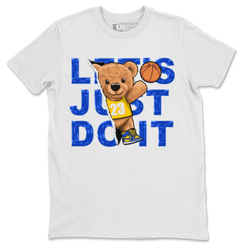 Jordan 1 Game Royal and Varsity Maize Sneaker Match Tees Rip Out Bear Sneaker Tees Jordan 1 Game Royal and Varsity Maize Sneaker Release Tees Unisex Shirts