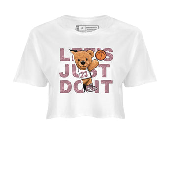 Air Jordan 1 Mauve shirt to match jordans Rip Out Bear sneaker tees AJ1 Mauve SNRT Sneaker Tees Sneaker Matching Clothing Brand White 2 Crop T-Shirt