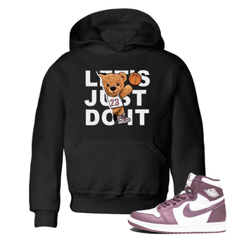 Air Jordan 1 Mauve shirt to match jordans Rip Out Bear sneaker tees AJ1 Mauve SNRT Sneaker Tees Sneaker Matching Clothing Brand Baby Toddler Black 1 T-Shirt