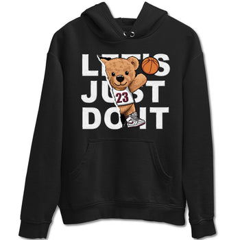 AJ1 Metalic Burgundy shirt to match jordans Rip Out Bear sneaker tees Air Jordan 1 Metalic Burgundy SNRT Sneaker Release Tees unisex cotton Black 2 crew neck shirt