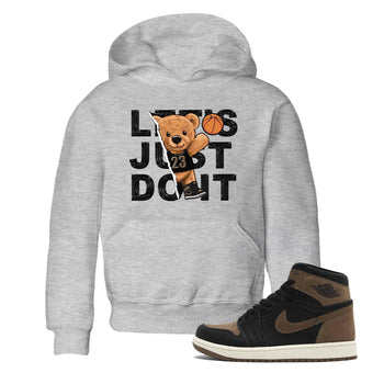 Air Jordan 1 Palomino shirt to match jordans Rip Out Bear sneaker tees Crew Neck Jordan 1 Retro High OG Palomino SNRT Sneaker Release Tees Baby Toddler Heather Grey 1 T-Shirt