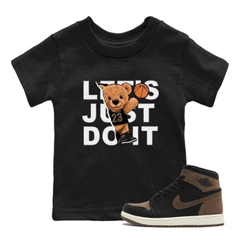 Air Jordan 1 Palomino shirt to match jordans Rip Out Bear sneaker tees Crew Neck Jordan 1 Retro High OG Palomino SNRT Sneaker Release Tees Baby Toddler Black 1 T-Shirt