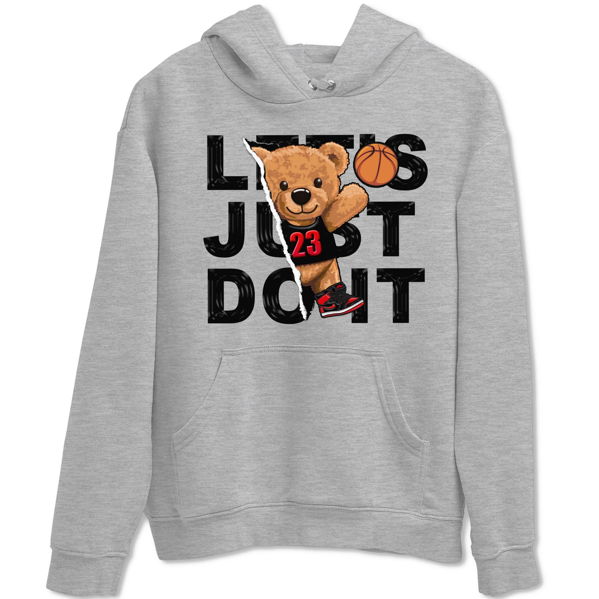 Air Jordan 1 Satin Bred shirt to match jordans Rip Out Bear sneaker tees AJ1 Retro Satin Bred SNRT Sneaker Tees Sneaker Matching Clothing Brand Unisex Sneaker Tee Heather Grey 2 T-Shirt