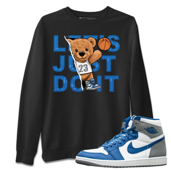 Jordan 1 True Blue Sneaker Match Tees Rip Out Bear Sneaker Tees Jordan 1 True Blue Sneaker Release Tees Unisex Shirts
