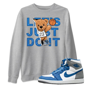Jordan 1 True Blue Sneaker Match Tees Rip Out Bear Sneaker Tees Jordan 1 True Blue Sneaker Release Tees Unisex Shirts