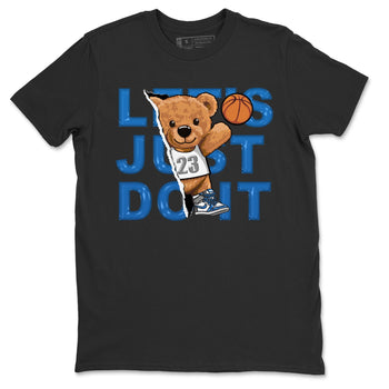 Jordan 1 True Blue Sneaker Match Tees Rip Out Bear Sneaker Tees Jordan 1 True Blue Sneaker Release Tees Unisex Shirts