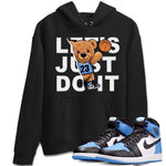 Air Jordan 1 Retro High OG University Blue shirt to match jordans Rip Out Bear sneaker tees Air Jordan 1 UNC Toe SNRT Sneaker Release Tees Unisex Black 1 T-Shirt
