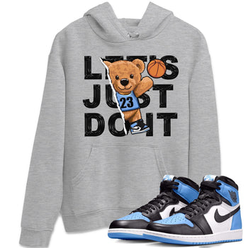 Air Jordan 1 Retro High OG University Blue shirt to match jordans Rip Out Bear sneaker tees Air Jordan 1 UNC Toe SNRT Sneaker Release Tees Unisex Heather Grey 1 T-Shirt