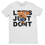 Air Jordan 1 Retro High OG University Blue shirt to match jordans Rip Out Bear sneaker tees Air Jordan 1 UNC Toe SNRT Sneaker Release Tees Unisex White 2 T-Shirt