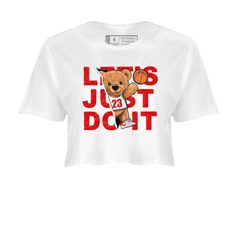 1s Low University Red shirt to match jordans Rip Out Bear sneaker tees Air Jordan 1 University Red SNRT Sneaker Tees Sneaker Matching Clothing Brand White 2 Crop T-Shirt