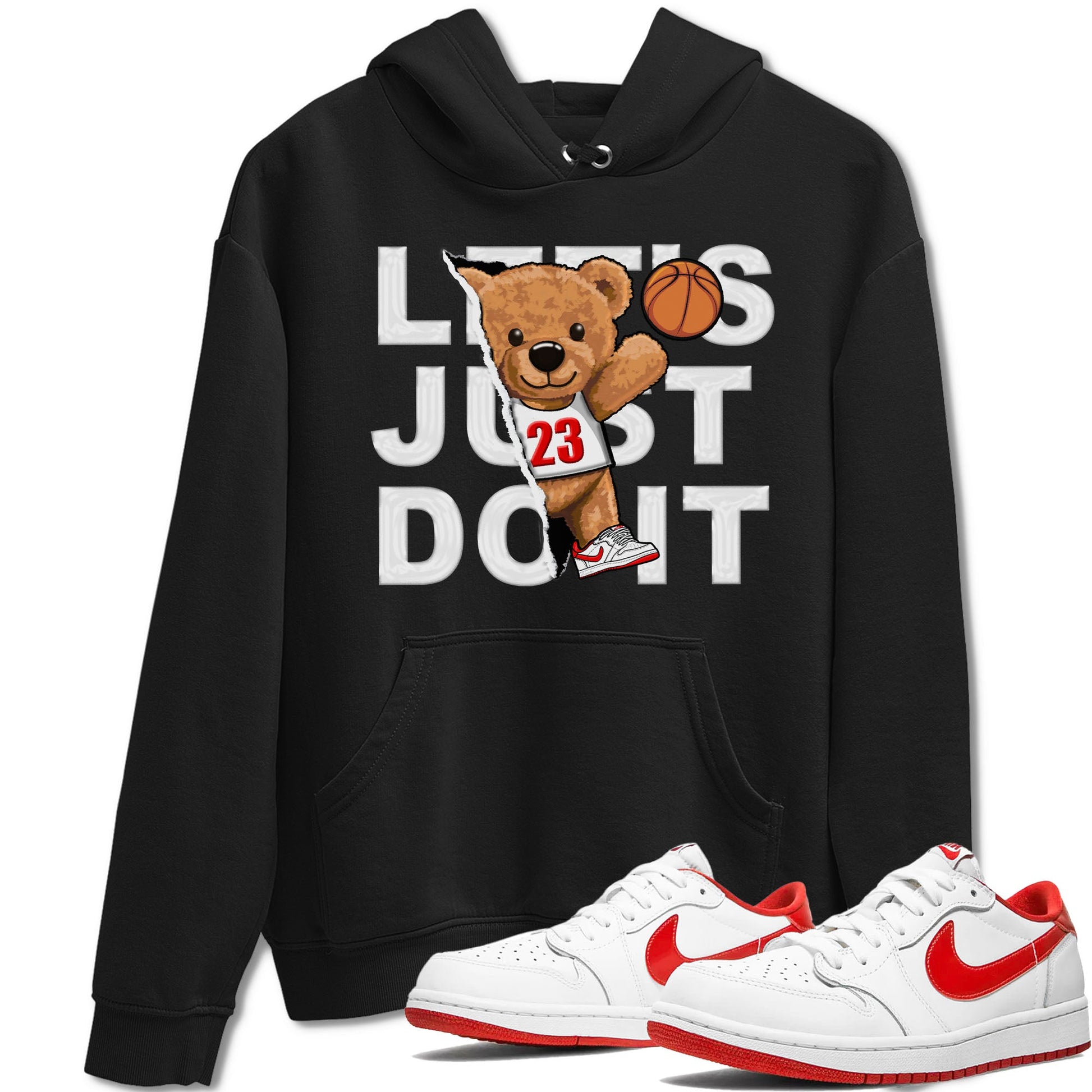 1s Low University Red shirt to match jordans Rip Out Bear sneaker tees Air Jordan 1 University Red SNRT Sneaker Tees Sneaker Matching Clothing Brand Unisex Sneaker Tee Black 1 T-Shirt