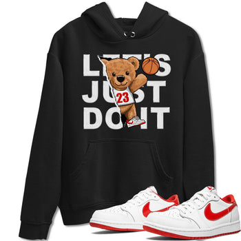 1s Low University Red shirt to match jordans Rip Out Bear sneaker tees Air Jordan 1 University Red SNRT Sneaker Tees Sneaker Matching Clothing Brand Unisex Sneaker Tee Black 1 T-Shirt