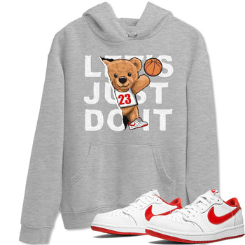 1s Low University Red shirt to match jordans Rip Out Bear sneaker tees Air Jordan 1 University Red SNRT Sneaker Tees Sneaker Matching Clothing Brand Unisex Sneaker Tee Heather Grey 1 T-Shirt