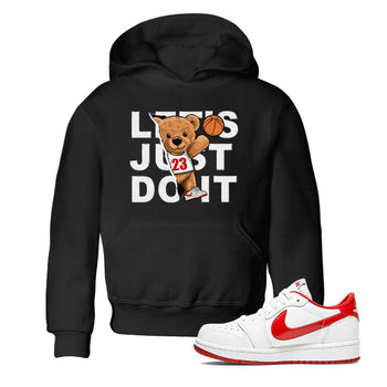 1s Low University Red shirt to match jordans Rip Out Bear sneaker tees Air Jordan 1 University Red SNRT Sneaker Tees Sneaker Matching Clothing Brand Baby Toddler Black 1 T-Shirt