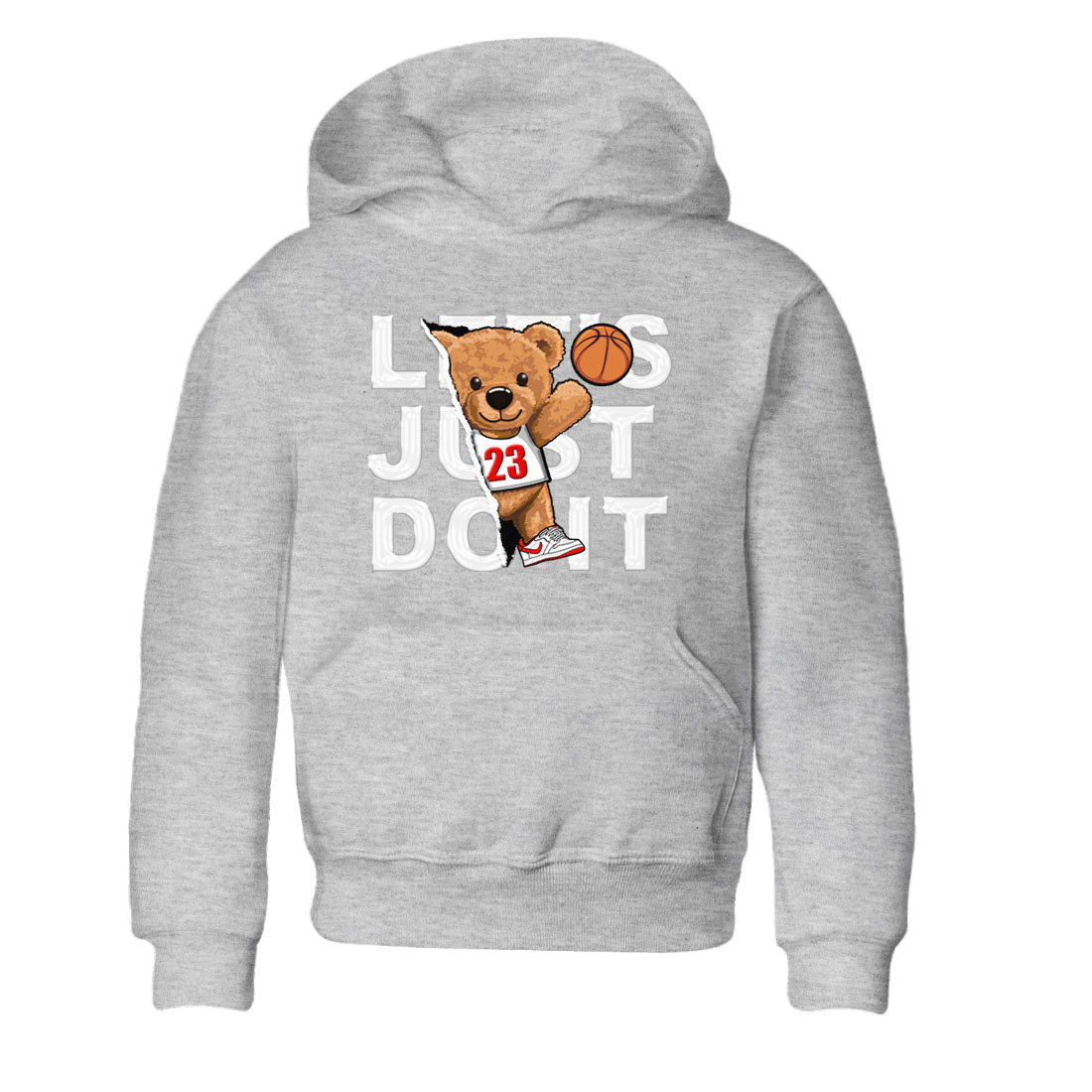 1s Low University Red shirt to match jordans Rip Out Bear sneaker tees Air Jordan 1 University Red SNRT Sneaker Tees Sneaker Matching Clothing Brand Baby Toddler Heather Grey 2 T-Shirt