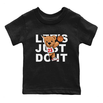 1s Low University Red shirt to match jordans Rip Out Bear sneaker tees Air Jordan 1 University Red SNRT Sneaker Tees Sneaker Matching Clothing Brand Baby Toddler Black 2 T-Shirt