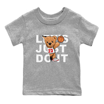 1s Low University Red shirt to match jordans Rip Out Bear sneaker tees Air Jordan 1 University Red SNRT Sneaker Tees Sneaker Matching Clothing Brand Baby Toddler Heather Grey 2 T-Shirt