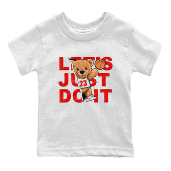 1s Low University Red shirt to match jordans Rip Out Bear sneaker tees Air Jordan 1 University Red SNRT Sneaker Tees Sneaker Matching Clothing Brand Baby Toddler White 2 T-Shirt