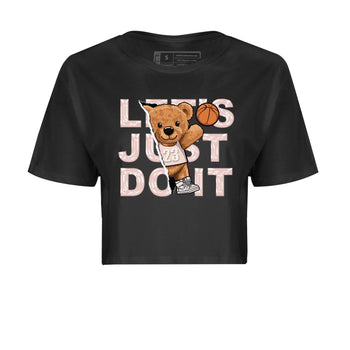 Air Jordan 1 Washed Pink Sneaker Match Tees Rip Out Bear Sneaker Tees AJ1 Washed Pink Sneaker Release Tees Women's Shirts Black 2