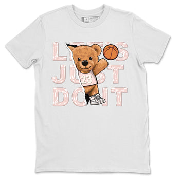 Air Jordan 1 Washed Pink Sneaker Match Tees Rip Out Bear Sneaker Tees AJ1 Washed Pink Sneaker Release Tees Unisex Shirts White 2