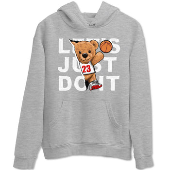 Jordan 12 Retro Cherry shirt to match jordans Varsity Red Rip Out Bear special sneaker matching tees 12s Cherry SNRT sneaker tees Unisex Heather Grey 2 T-Shirt