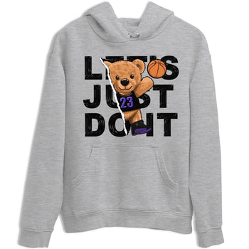 12s Field Purple shirt to match jordans Rip Out Bear sneaker tees Air Jordan 12 Field Purple SNRT Sneaker Release Tees Crew Neck Casual Unisex Heather Grey 2 T-Shirt