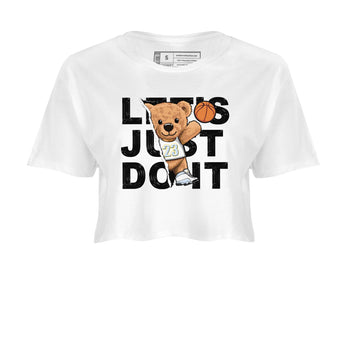 13s Blue Grey shirt to match jordans Rip Out Bear sneaker tees Air Jordan 13 Blue Grey SNRT Sneaker Release Tees White 2 crop length shirt