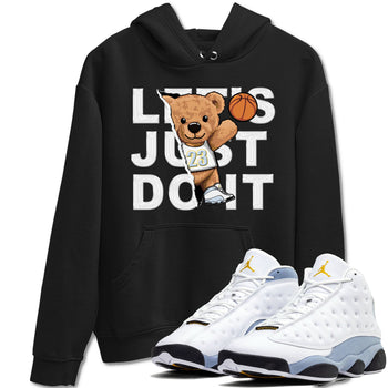 13s Blue Grey shirt to match jordans Rip Out Bear sneaker tees Air Jordan 13 Blue Grey SNRT Sneaker Release Tees unisex cotton Black 1 crew neck shirt