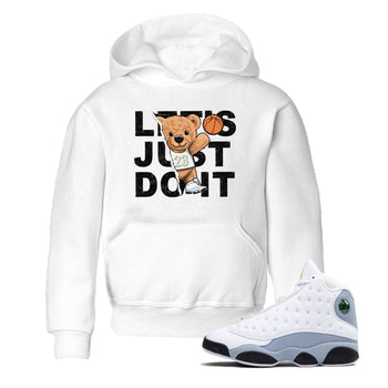 13s Blue Grey shirt to match jordans Rip Out Bear sneaker tees Air Jordan 13 Blue Grey SNRT sneaker release tees baby toddler White 1 cotton Shirt