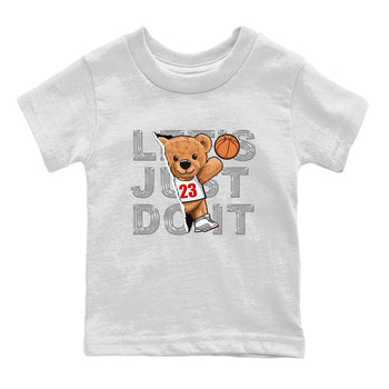 AJ13 Wolf Grey Sneaker Match Tees Rip Out Bear Sneaker Tees Air Jordan 13 Wolf Grey SNRT Sneaker Release Tees Kids Shirts White 2