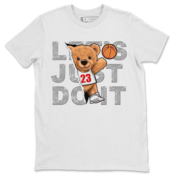 AJ13 Wolf Grey Sneaker Match Tees Rip Out Bear Sneaker Tees Air Jordan 13 Wolf Grey SNRT Sneaker Release Tees Unisex Shirts White 2
