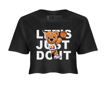 Air Jordan 3 J Balvin shirt to match jordans Rip Out Bear sneaker tees Crew Neck Air Jordan 3 X J Balvin SNRT Sneaker Release Tees Black 2 Crop T-Shirt
