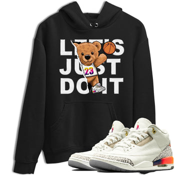 Air Jordan 3 J Balvin shirt to match jordans Rip Out Bear sneaker tees Crew Neck Air Jordan 3 X J Balvin SNRT Sneaker Release Tees Unisex Casual Shirts Black 1 T-Shirt