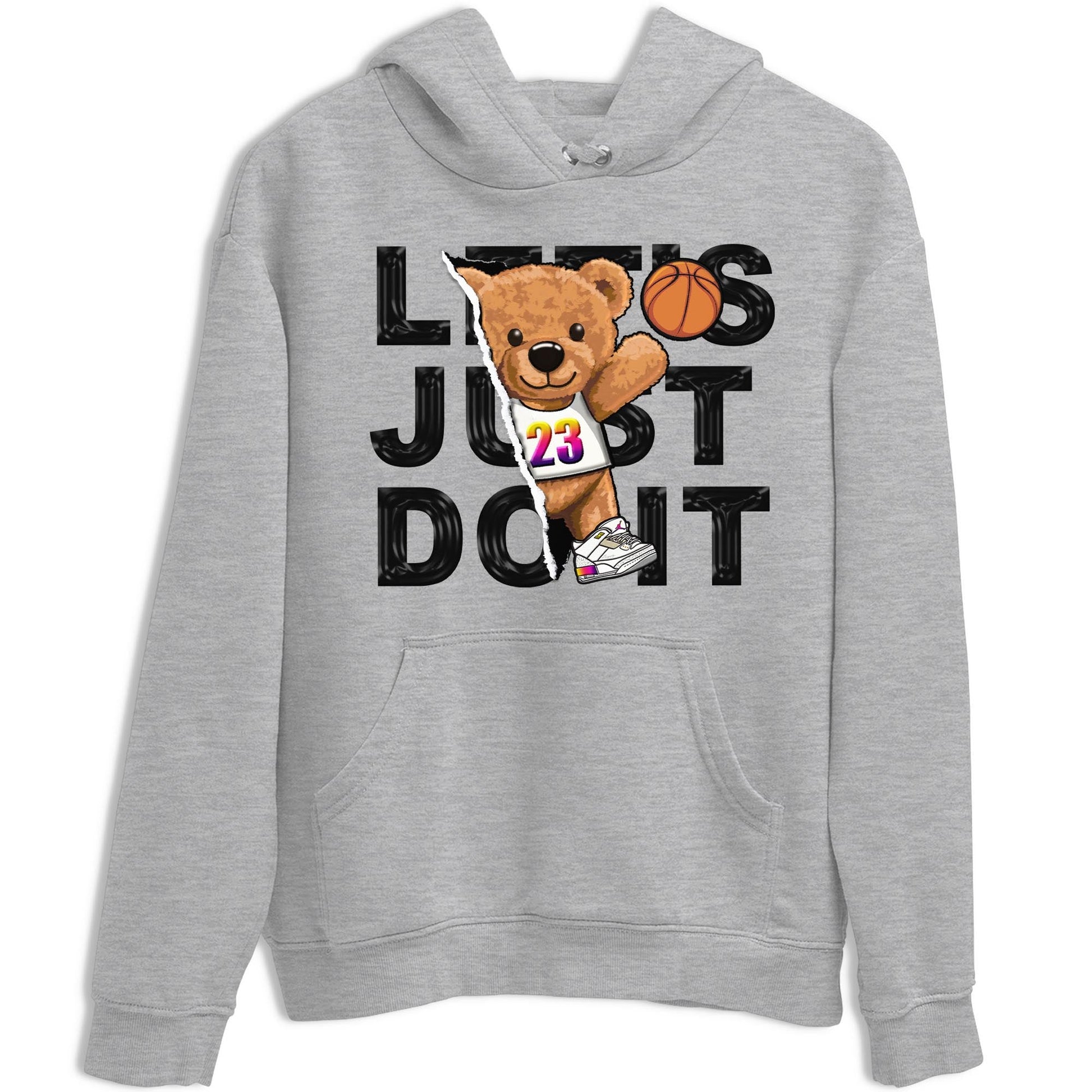Air Jordan 3 J Balvin shirt to match jordans Rip Out Bear sneaker tees Crew Neck Air Jordan 3 X J Balvin SNRT Sneaker Release Tees Unisex Casual Shirts Heather Grey 2 T-Shirt
